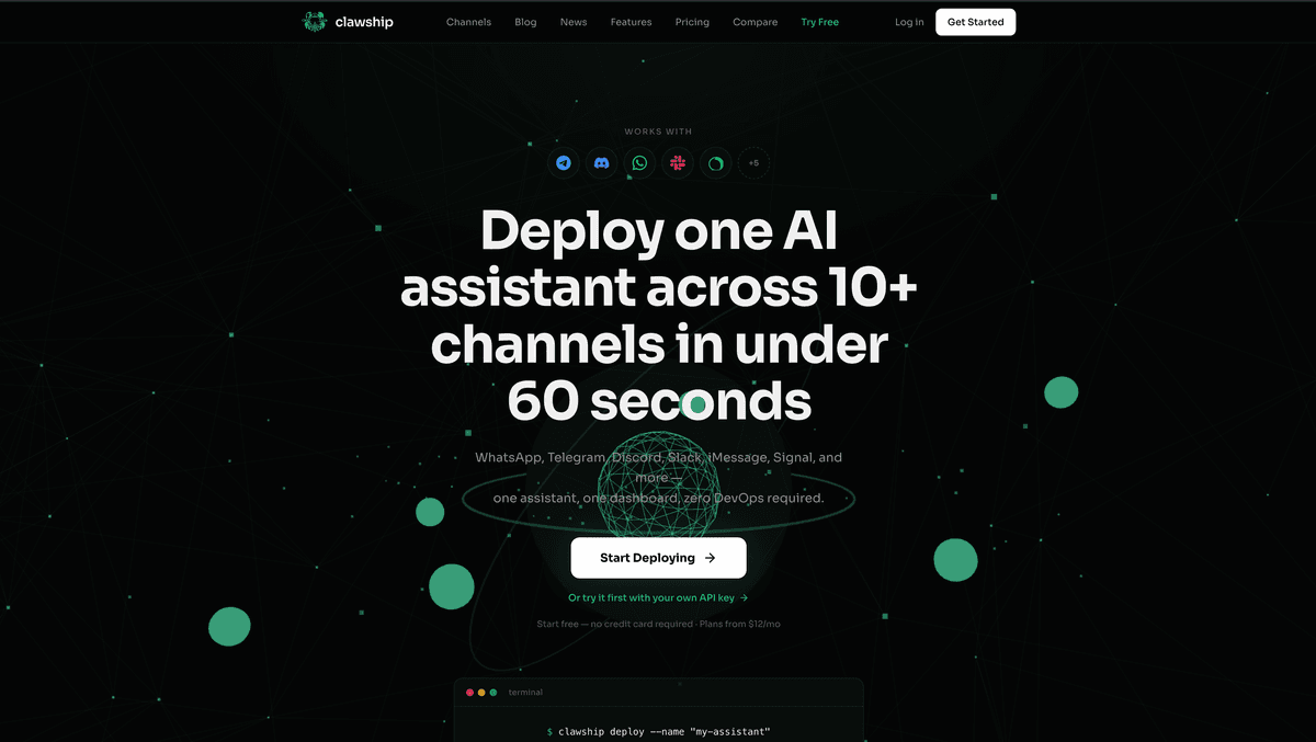 Screenshot of Clawship